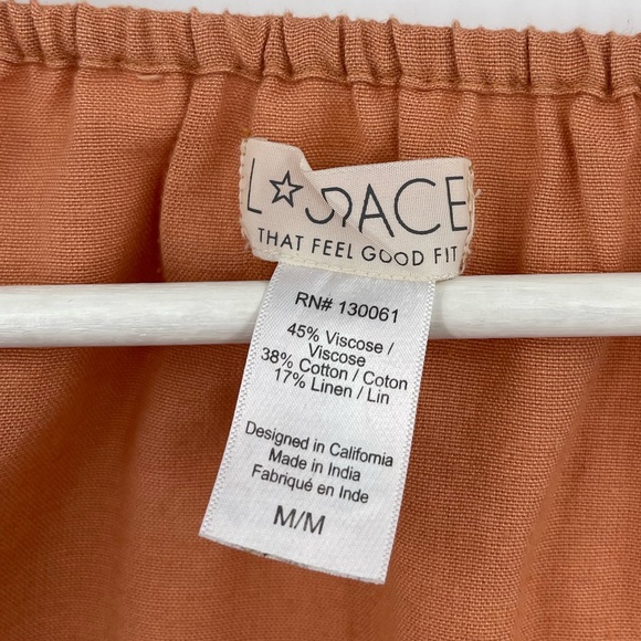 L*Space SET Penelope Toasted Crop Top & Vista Shorts Linen Blend Size Medium - Picture 11 of 12